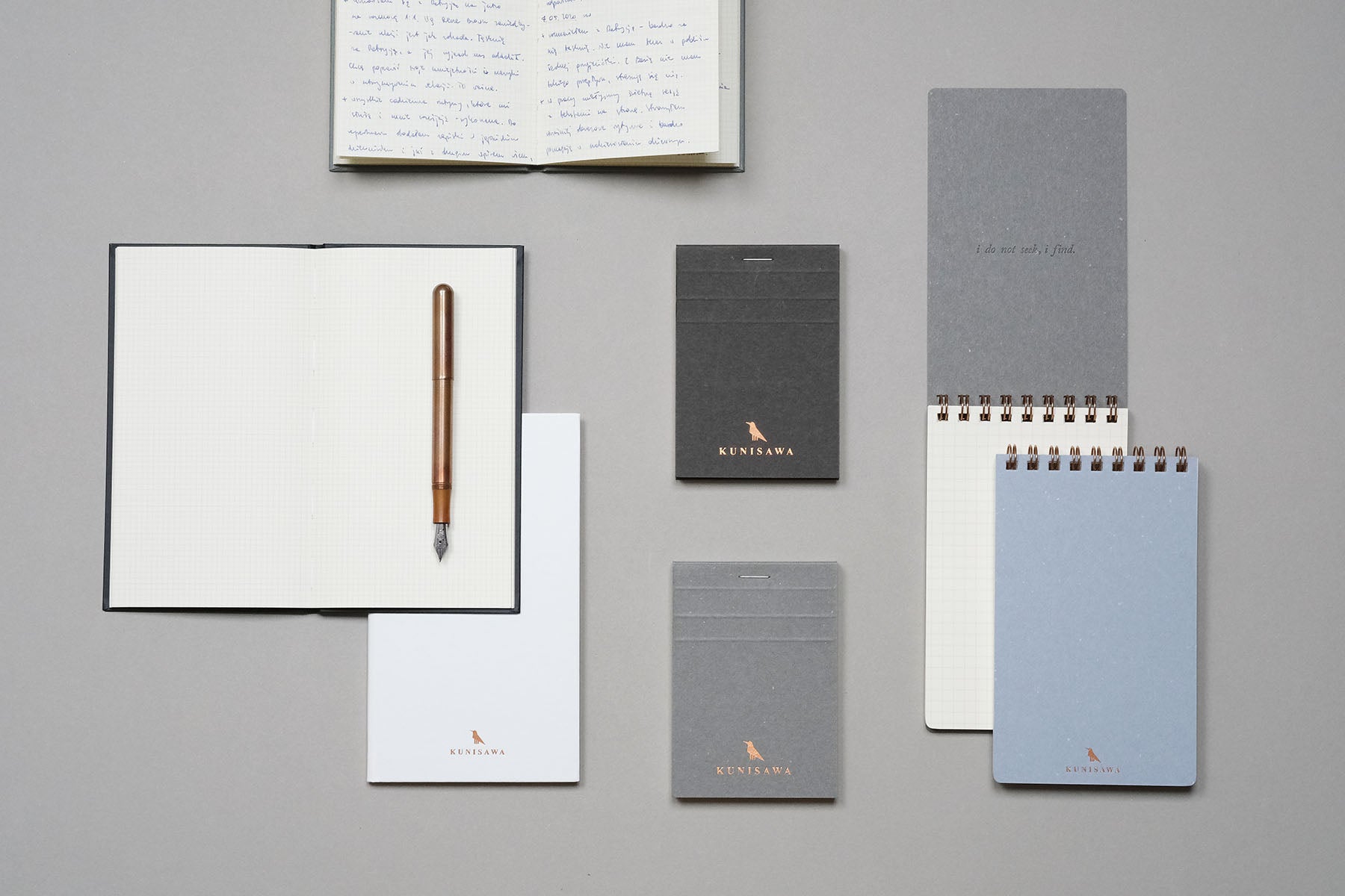 Find Pocket Note – błękitny, kunisawa, design sklep papierniczy, domowe biuro