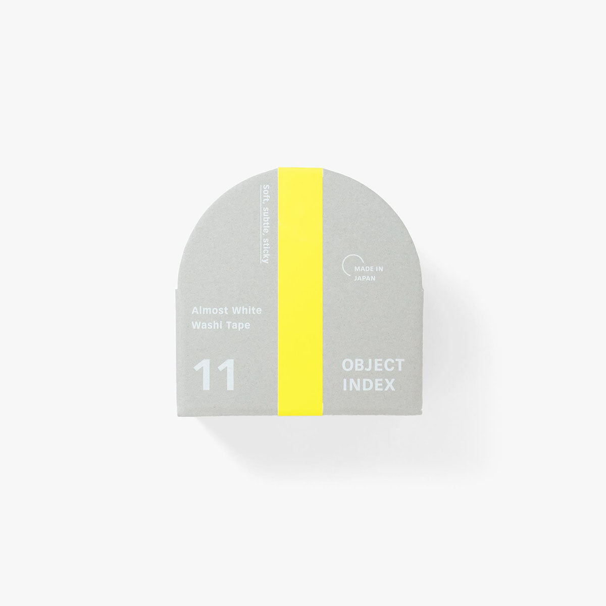 Taśma klejąca washi „Almost White”, Object Index, papierniczy design