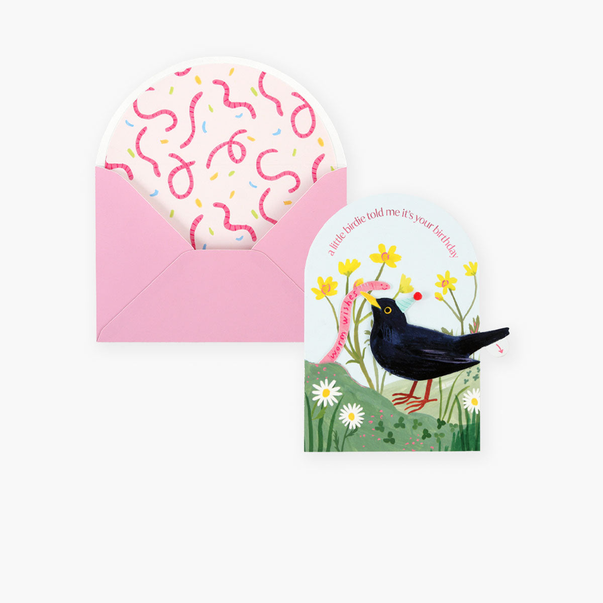 Kartka pop-up – robaczek