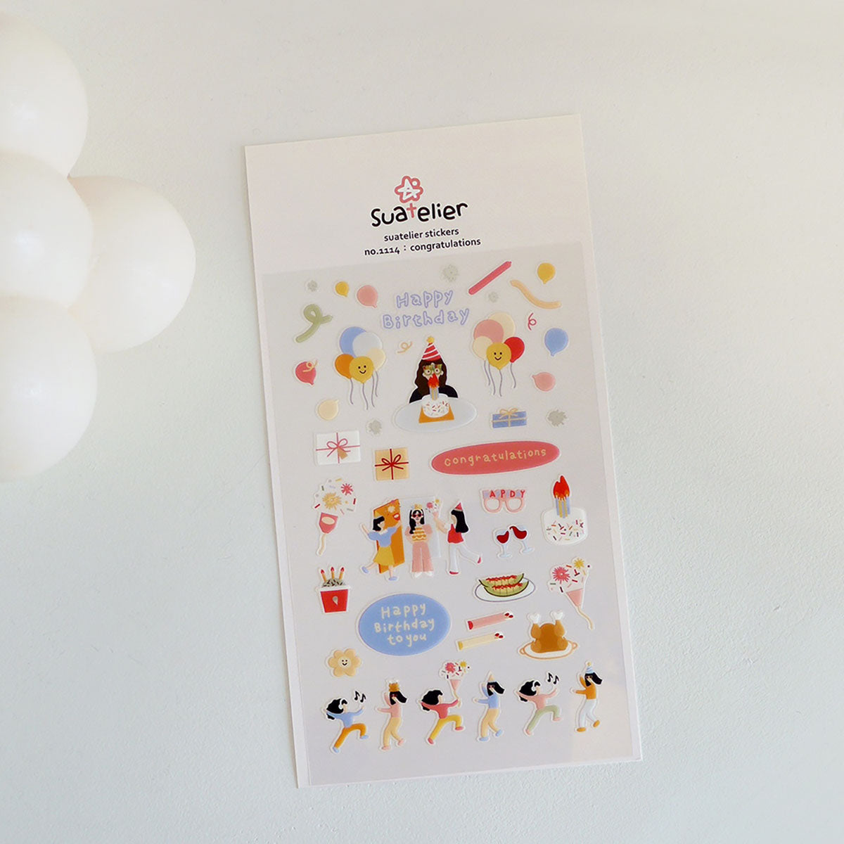 Ozdobne naklejki – Congratulations, Suatelier, papierniczy design