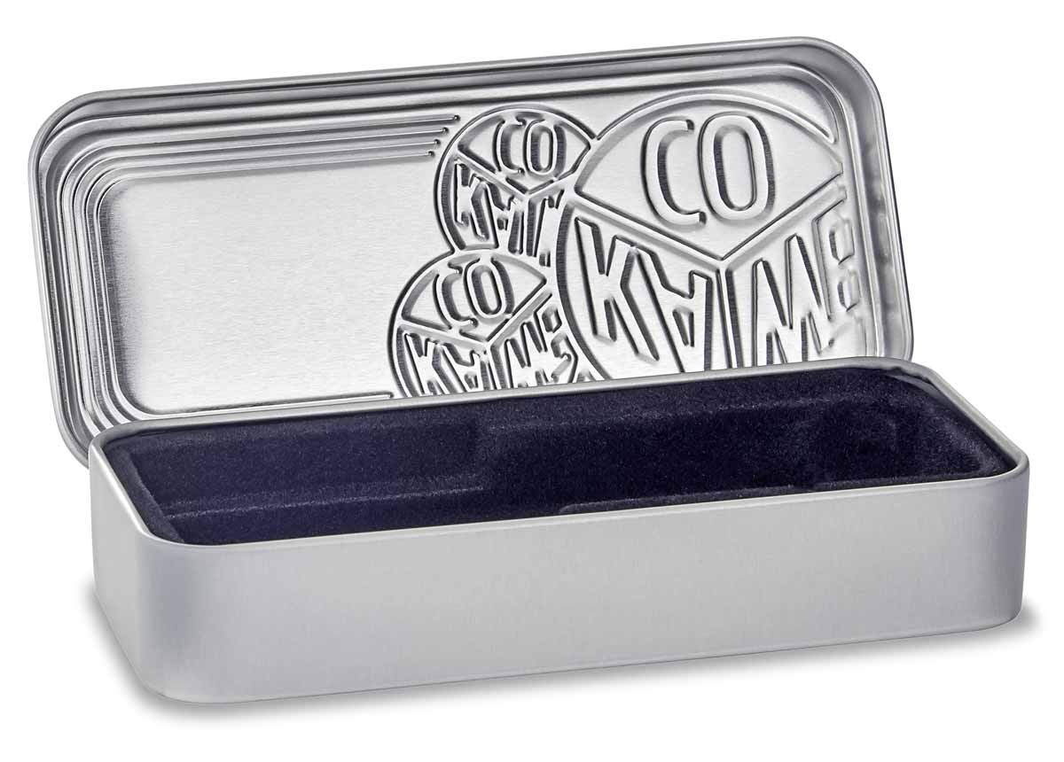 Metalowa puszka Kaweco - srebrna, Kaweco, design sklep papierniczy, domowe biuro