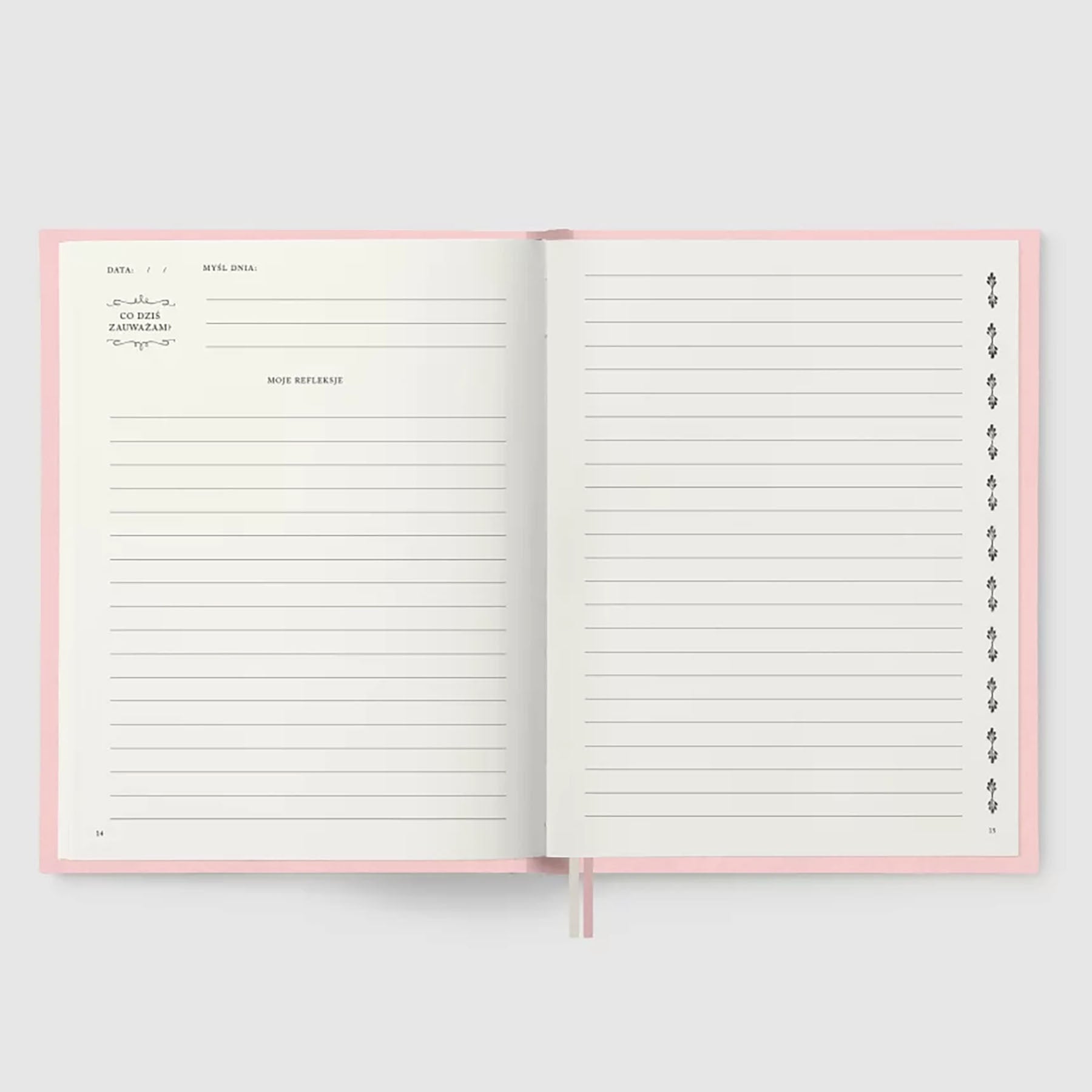 Welurowy pamiętnik – beżowy, Jaśnie Plan, papierniczy design