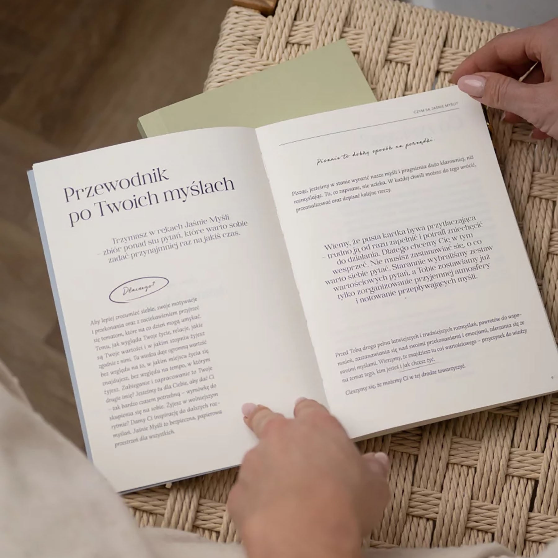 Dziennik Jaśnie Myśli – szałwiowy, Jaśnie Plan, papierniczy design