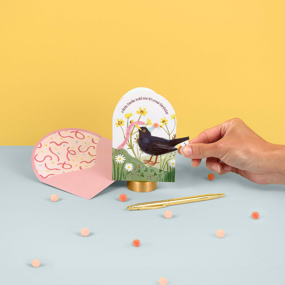 Kartka pop-up – robaczek