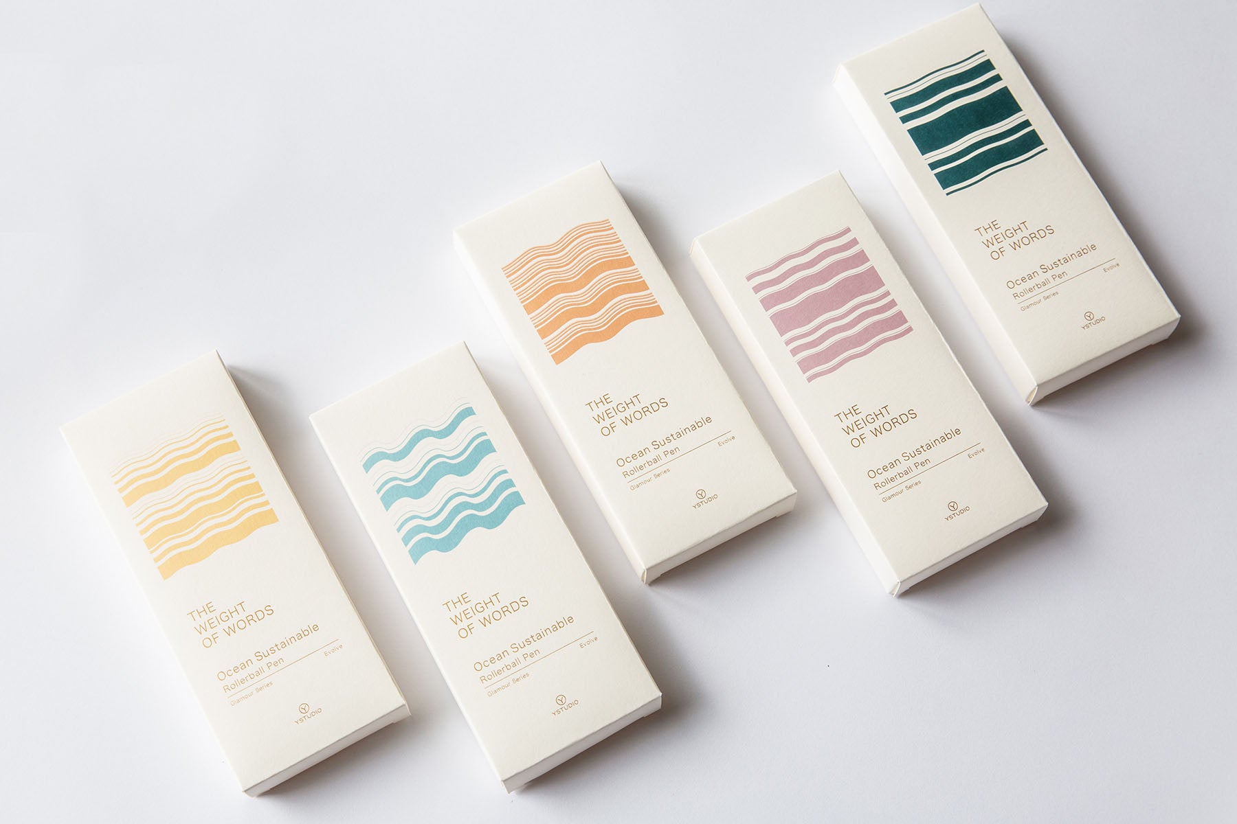 Pióro kulkowe YSTUDIO Glamour Evolve Ocean Sustainable – Evening Purple, ystudio, papierniczy design